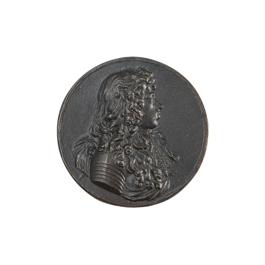 MEDAGLIE ITALIANE. COSIMO III DE' MEDICI (1639-1723): GRANDUCA DI TOSCANA (1670-1723) Opus Jean François Chéron. Fusione in bronzo 70 gr. 55 mm. D: Busto giovanile a destra. Anepigrafo. R: Busto a destra di Margherita Luisa d'Orléans su pi