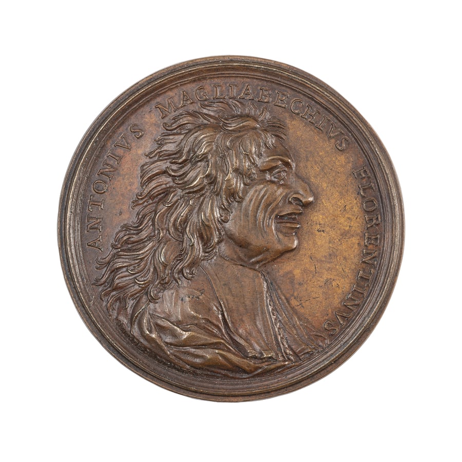 MEDAGLIE ITALIANE. ANTONIO MAGLIABECHI (1633-1714) (1 of 2)