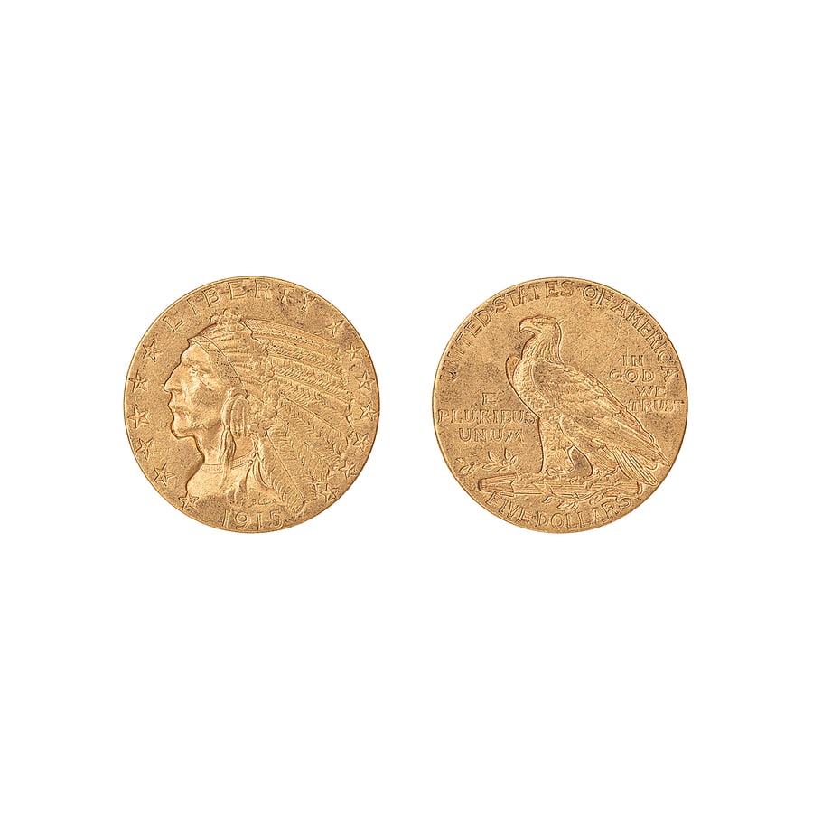 ZECCHE ESTERE. STATI UNITI D'AMERICA. 5 DOLLARI ORO (1 of 1)