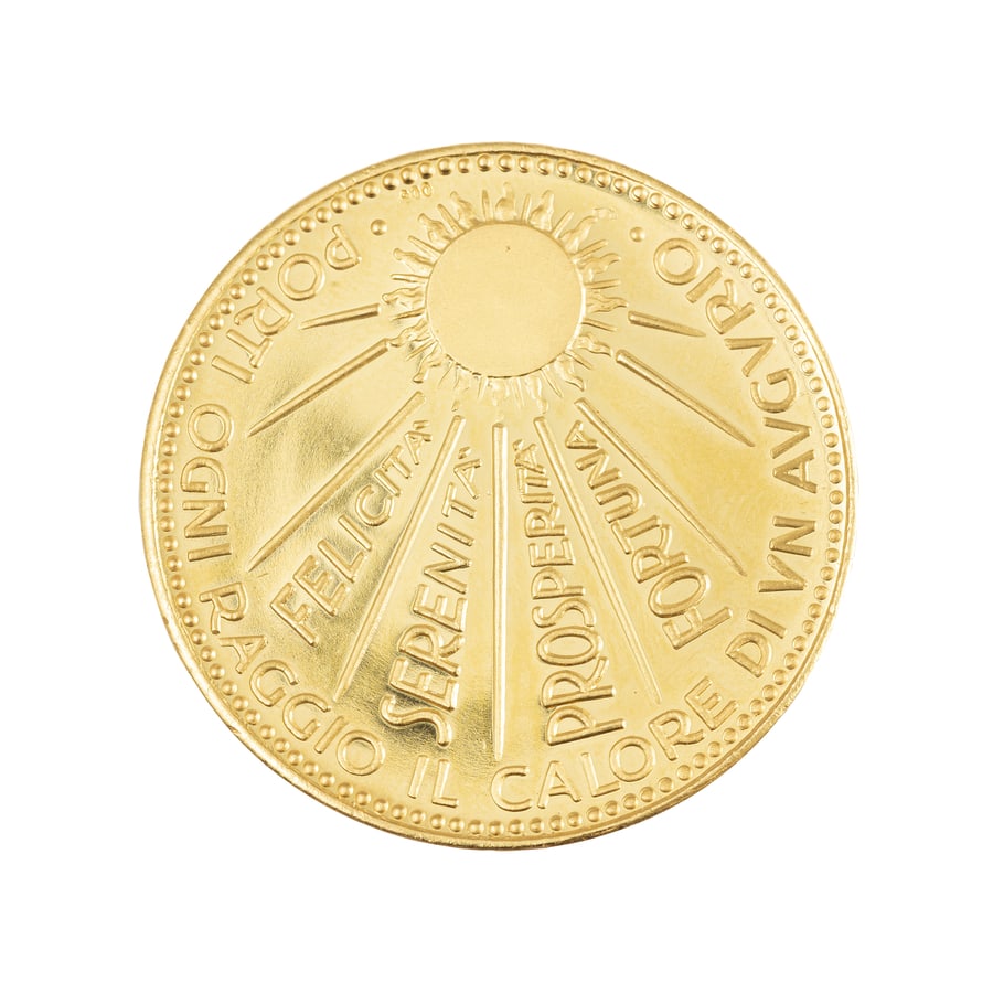 MEDAGLIE ITALIANE. MEDAGLIA DELLA FORTUNA IN ORO (1 of 2)