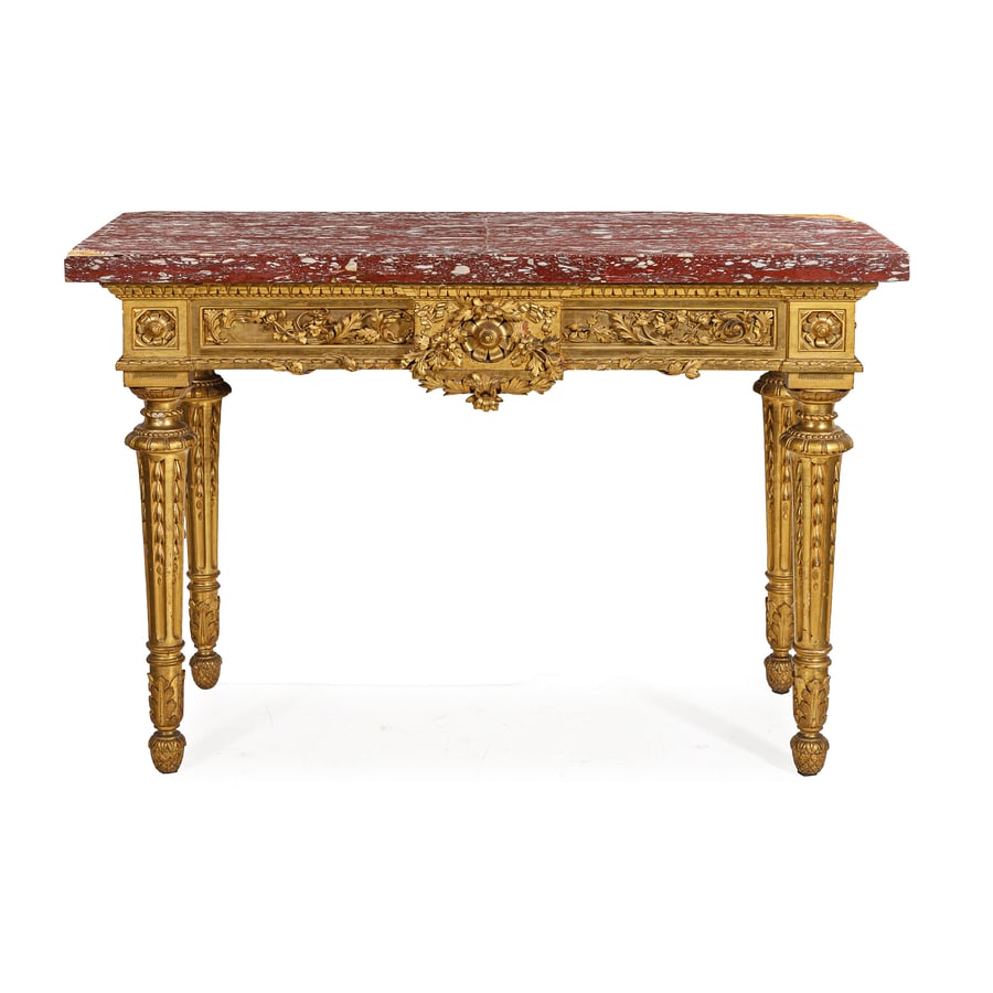 CONSOLE IN LEGNO INTAGLIATO E DORATO, FINE DEL XVIII (1 of 5)