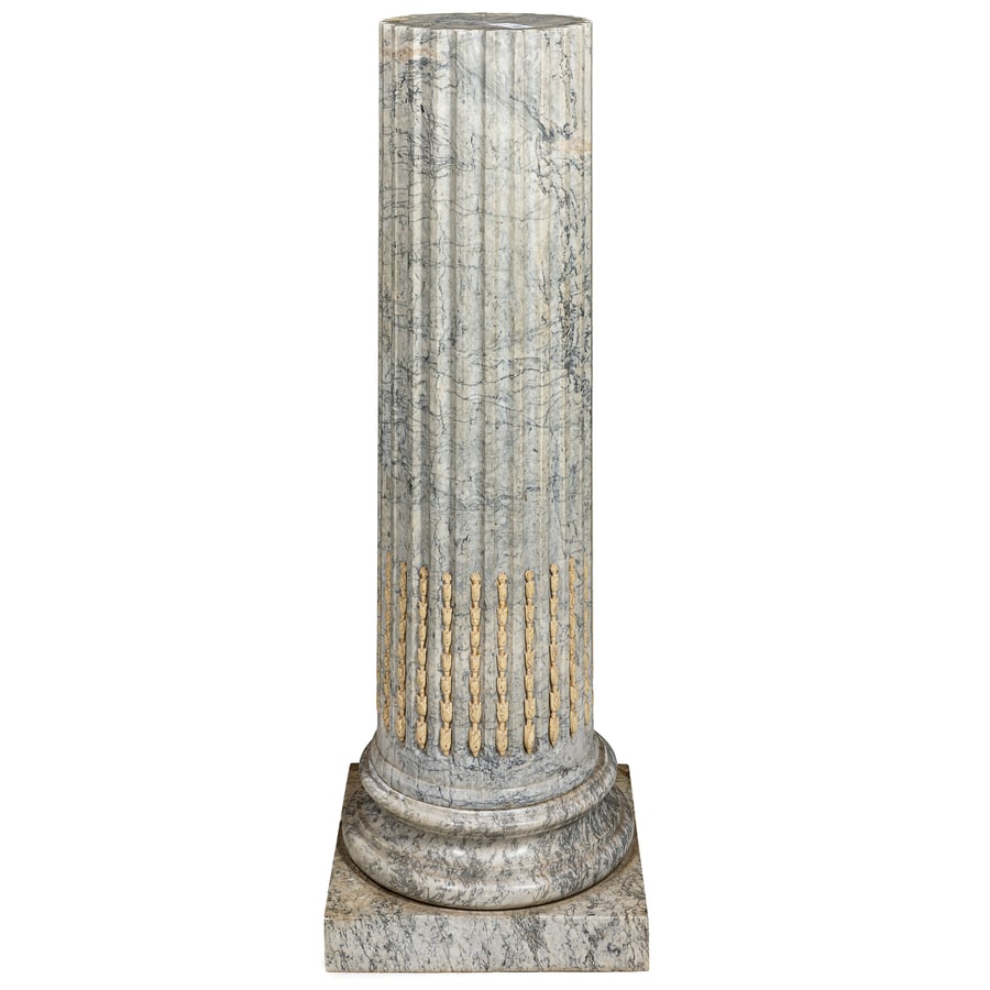 COLONNA REGGIBUSTO IN MARMO VENATO, XIX SECOLO (1 of 2)