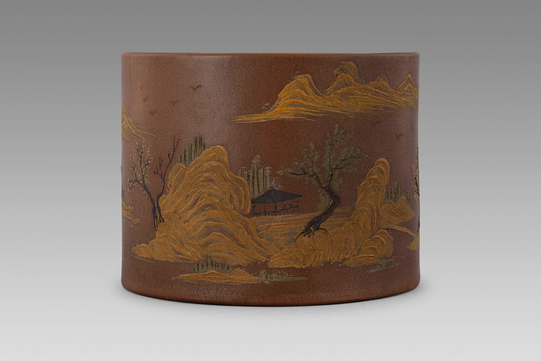 A YIXING BRUSH POT, CHINA, 20TH CENTURY (1 of 1)