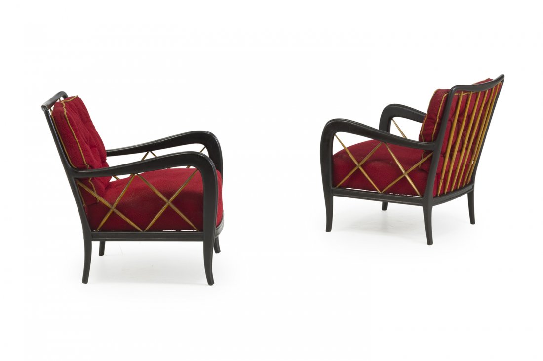 A PAIR OF ARMCHAIRS ATTRIBUTED TO P. BUFFA (2) (1 of 1)