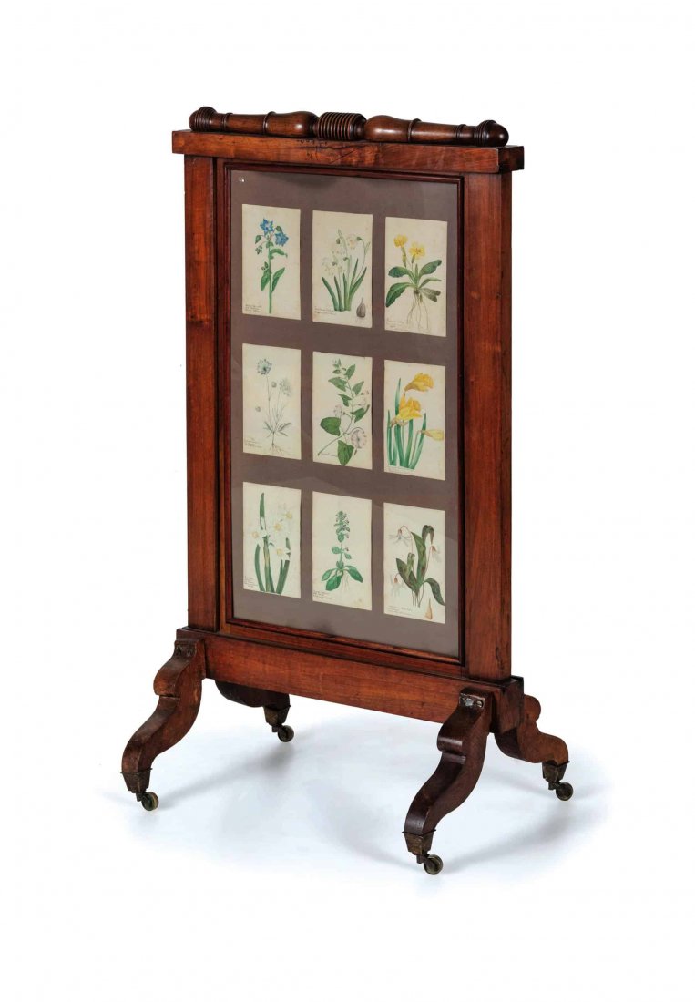 PARAFIAMMA IN LEGNO DI NOCE, XIX SECOLO (1 of 2)