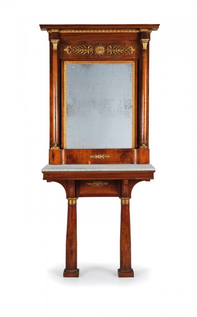 CONSOLE IN LEGNO DI NOCE, GENOVA, PRIMA META` DEL XIX (1 of 1)