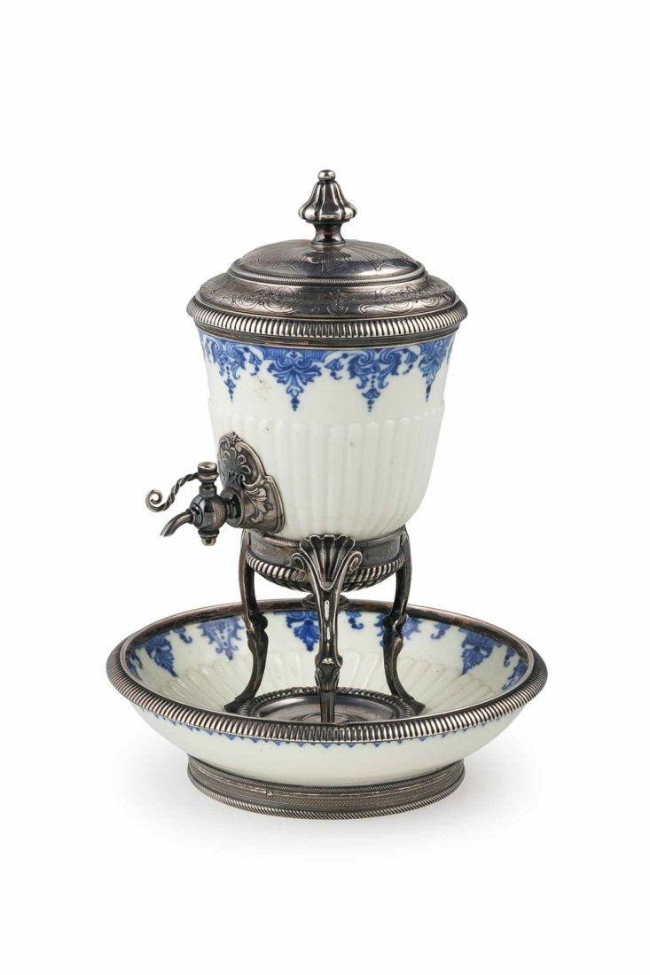 CREMIERA IN PORCELLANA E ARGENTO, FRANCIA, XVIII-XIX (1 of 1)