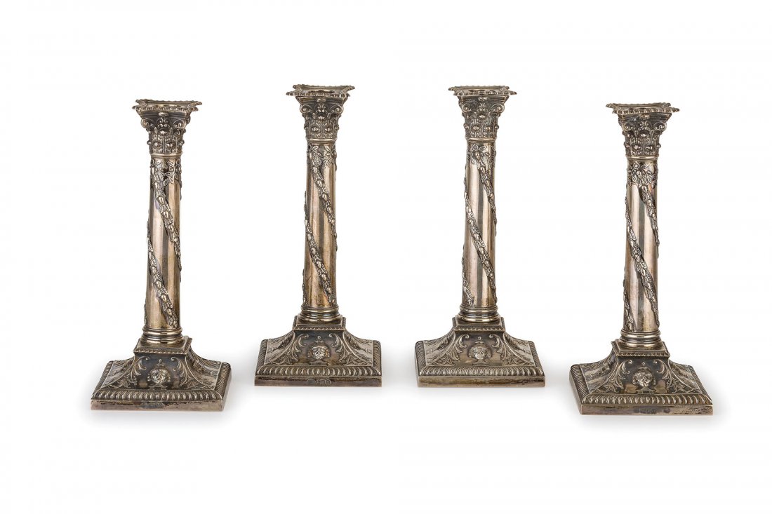 QUATTRO CANDELIERI IN ARGENTO, LONDRA, 1906-1909, ORAFO (1 of 1)