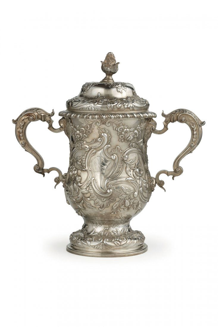 COPPA A DUE MANICI IN ARGENTO, LONDRA, 1753, ORAFO A. (1 of 1)