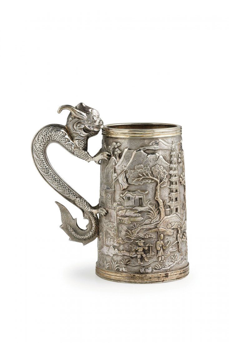 BICCHIERE CON MANICO IN ARGENTO, CINA, CUTSHING, (1 of 1)