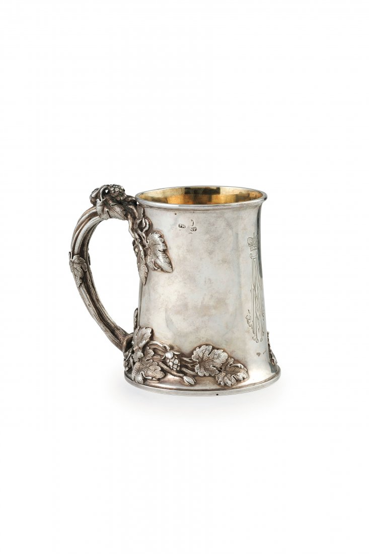 BICCHIERE CON MANICO IN ARGENTO E VETRO, SAN (1 of 1)