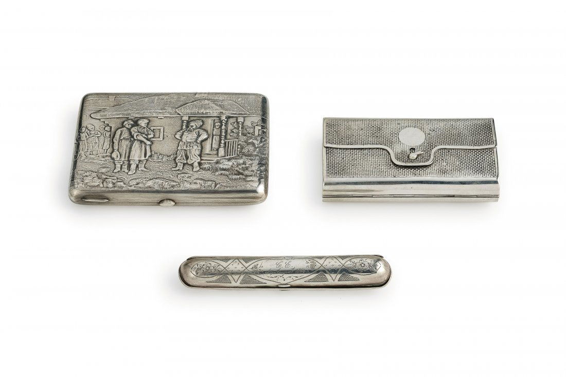 LOTTO DI OGGETTI IN ARGENTO, RUSSIA, XIX-XX SECOLO (1 of 1)