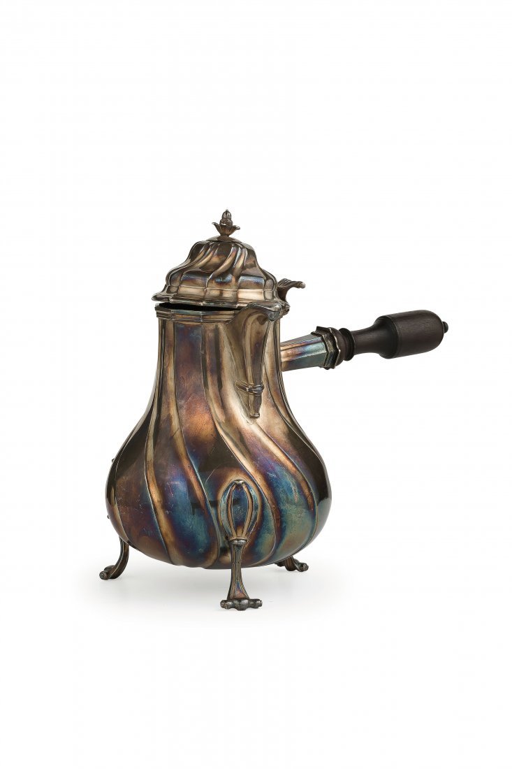 CIOCCOLATIERA IN ARGENTO, ST. OMERE (LILLE), CIRCA 1760 (1 of 1)