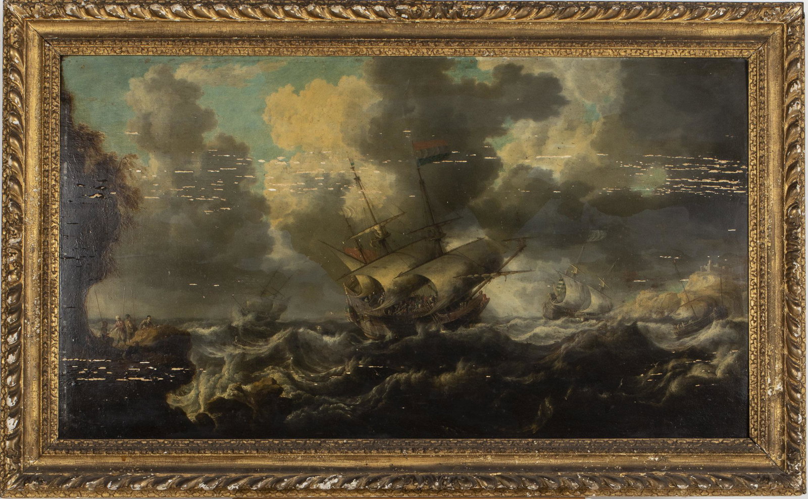 Bonaventura Peeters I, Sea Scape, Oil on Panel, 17th C