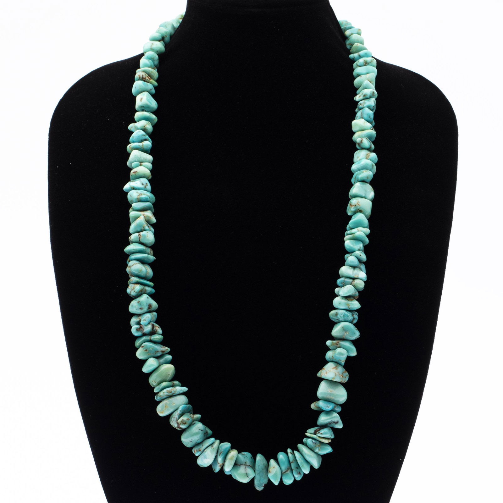 Native American Natural Turquoise Stone Necklace (1 of 8)