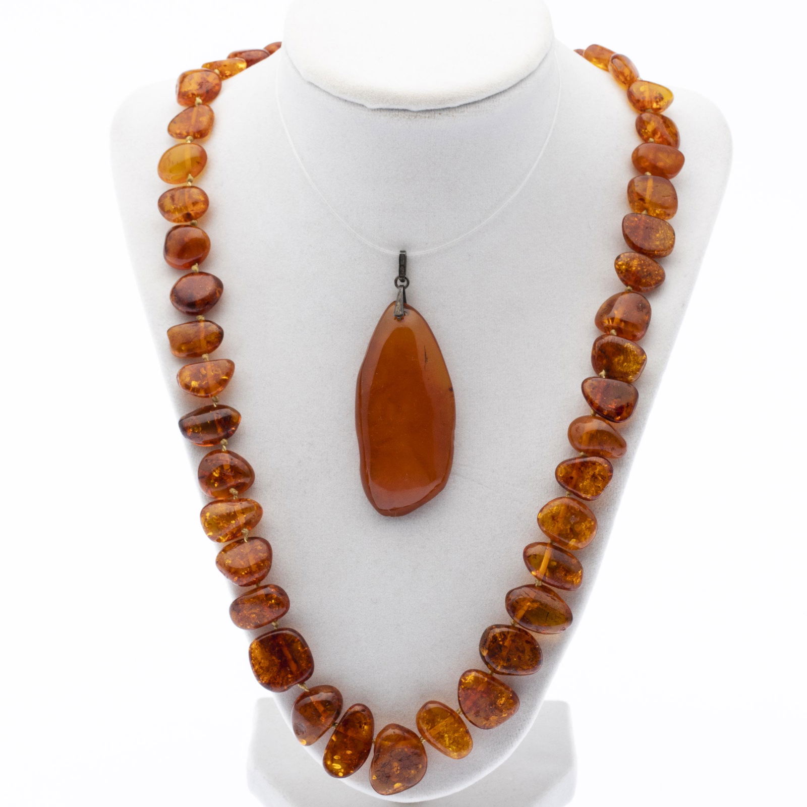 Natural Amber Necklace and Pendant (1 of 7)