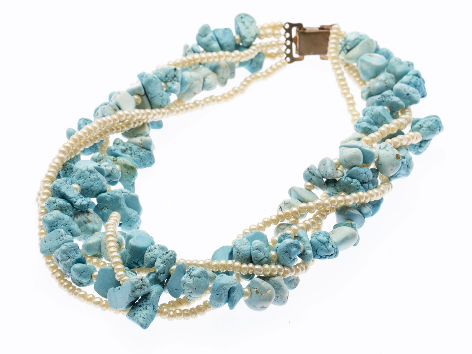 Multi Strand Bead Necklace (1 of 6)