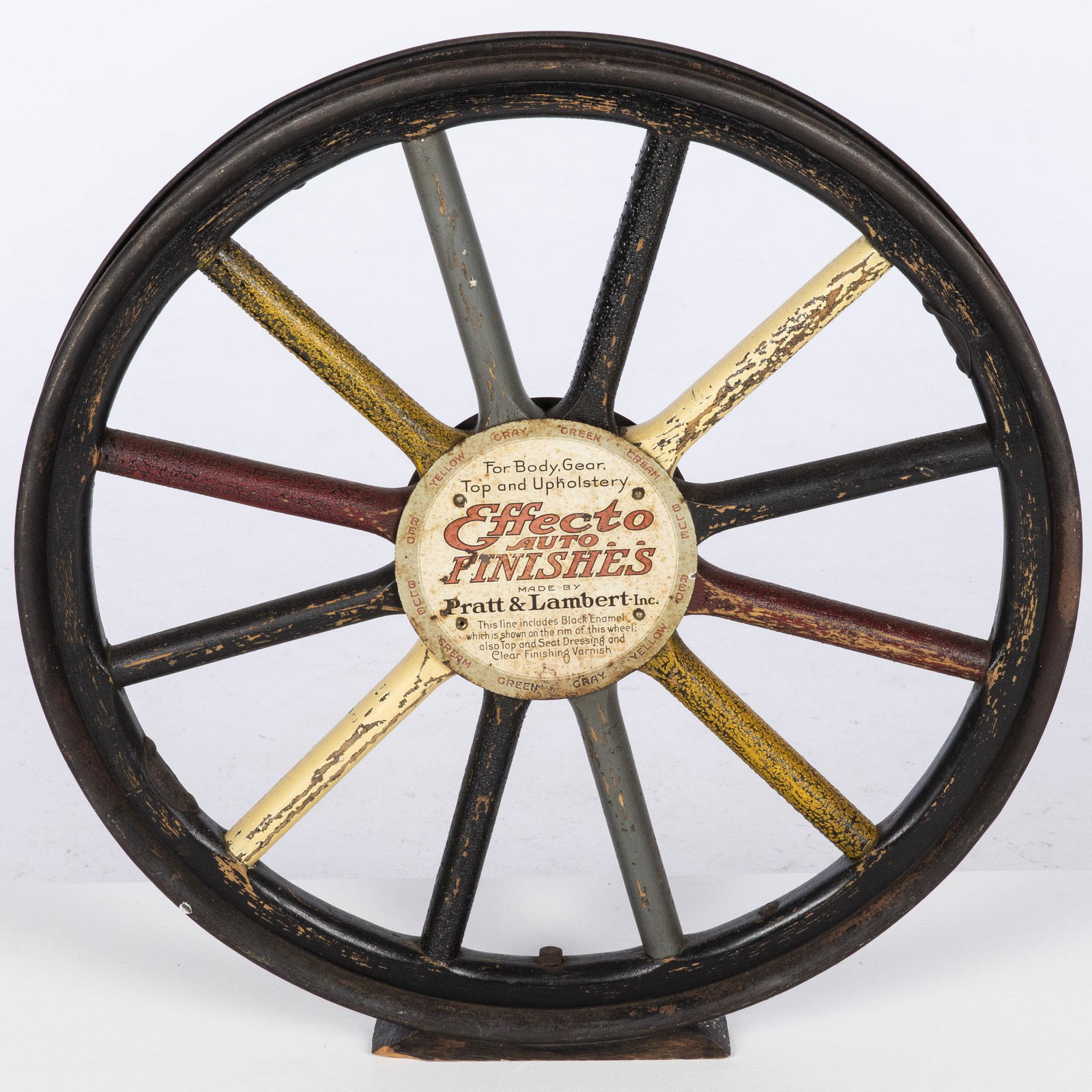 Automotive Wheel-From Advertising Sign, c. 1920 (1 of 18)