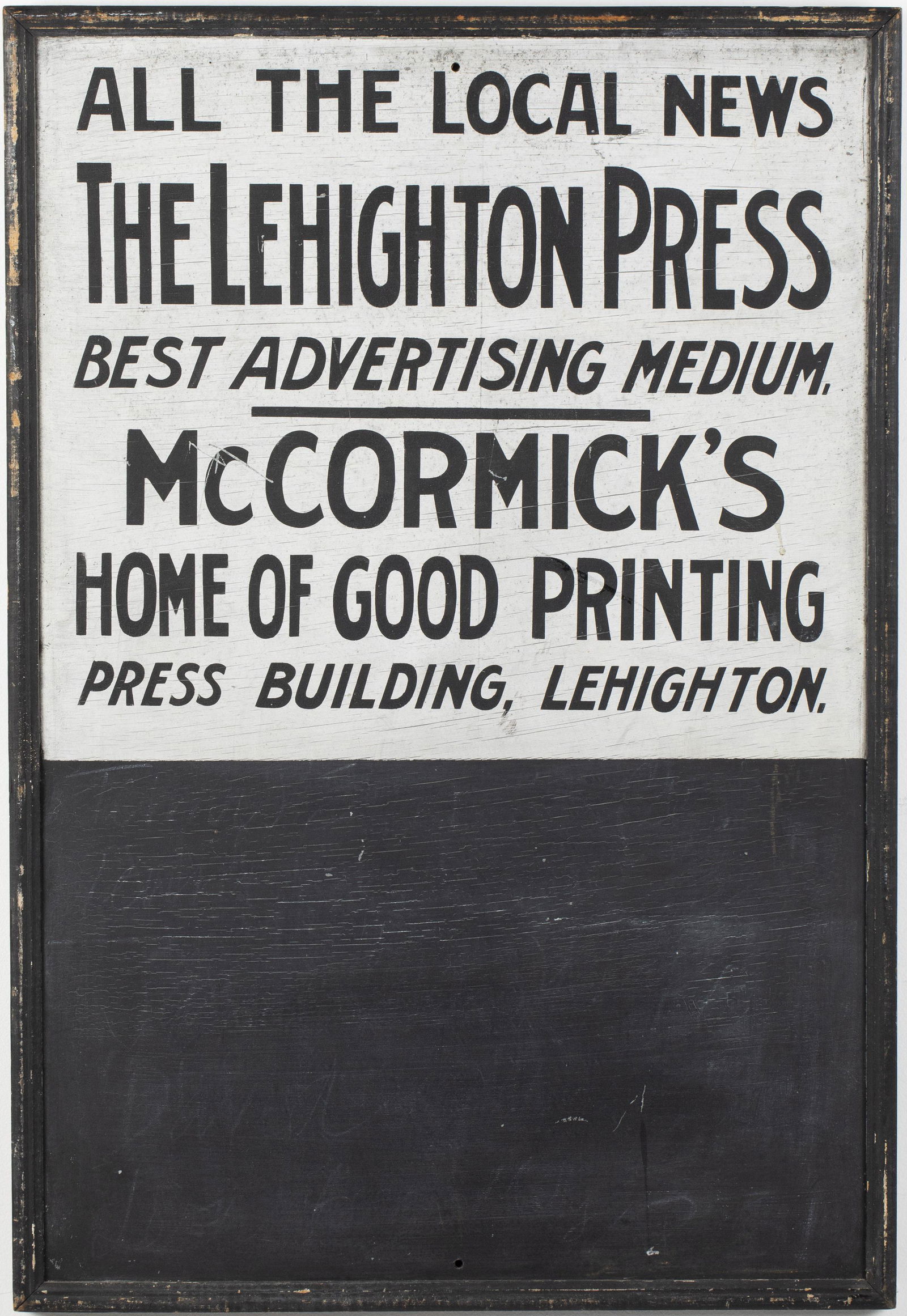 Painted Tin Advertising Blackboard Sign (1 of 10)