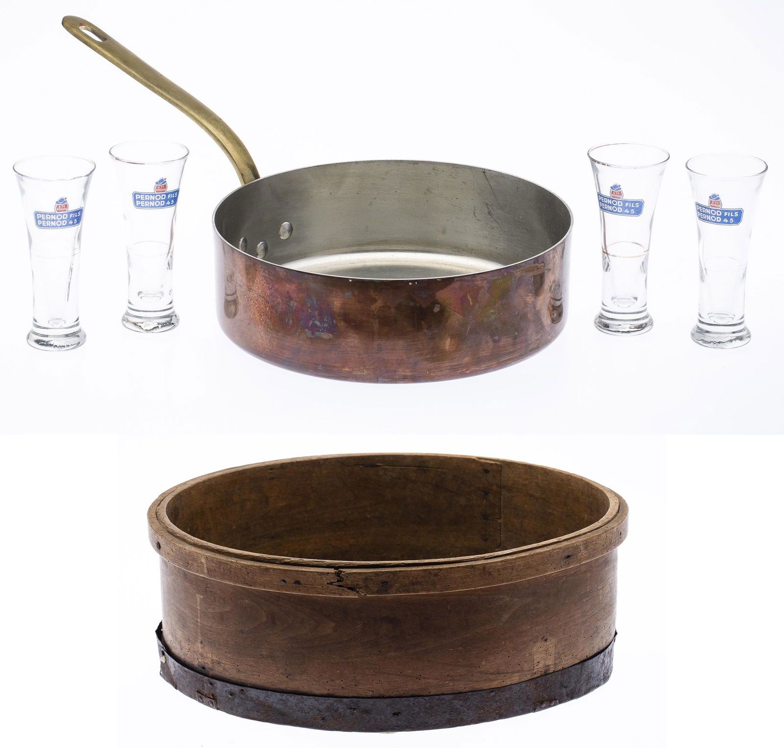 Group of French Copper, Wood, and Glass Articles (1 of 16)