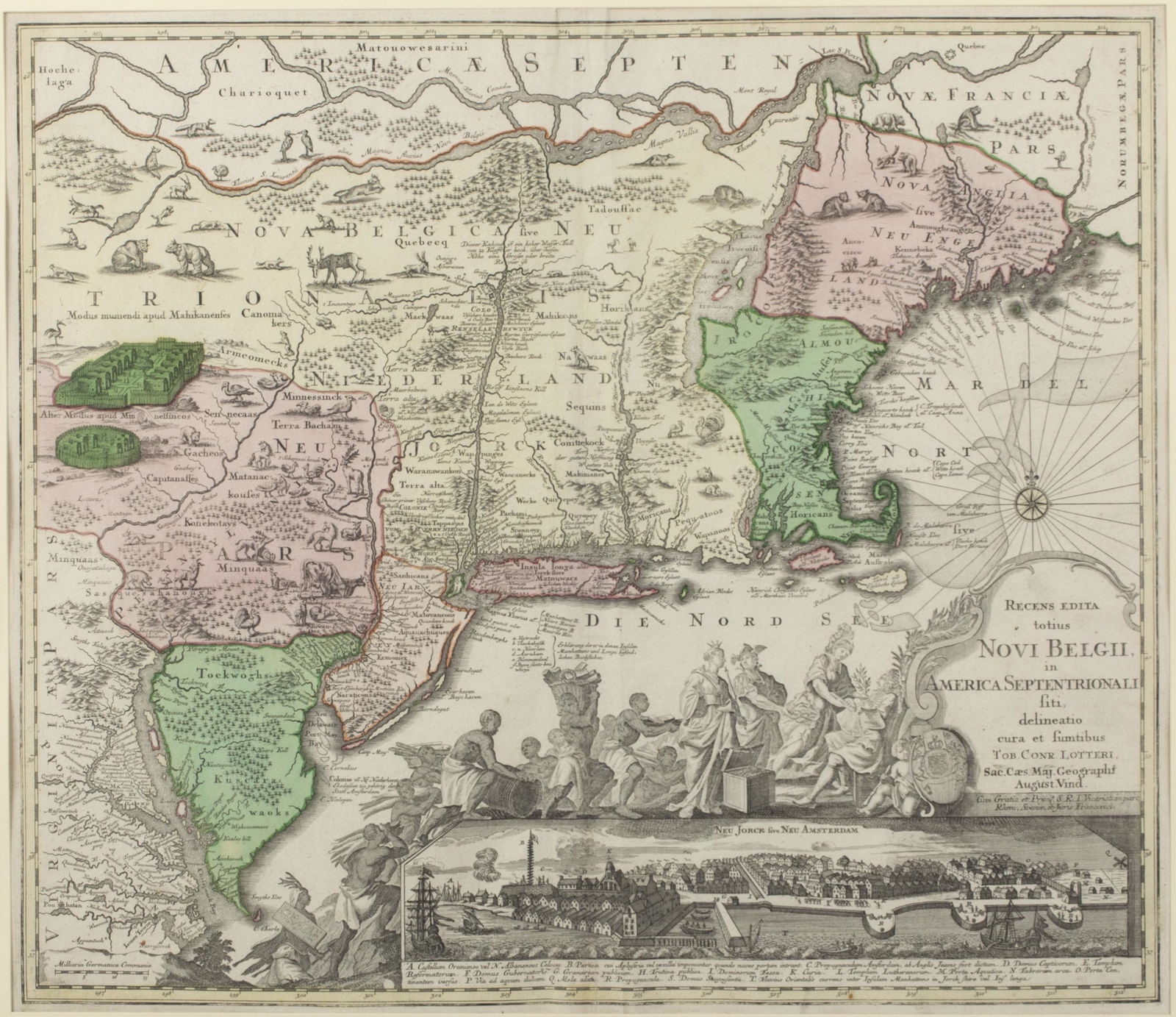 MatthÃ¤us Seutter, Map of New England, c. 1730 (1 of 13)