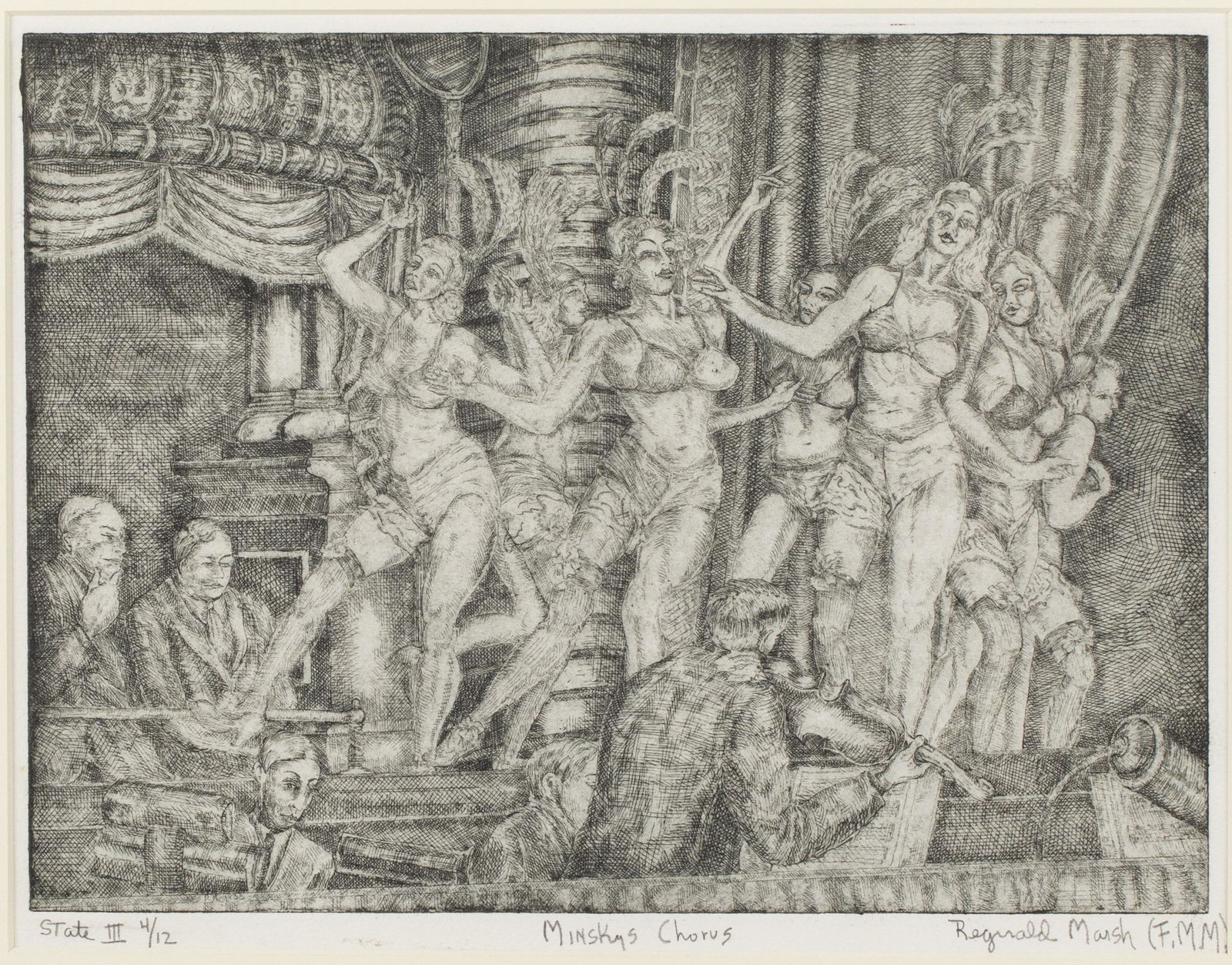 Reginald Marsh, Minsky's Chorus, Etching (1 of 14)