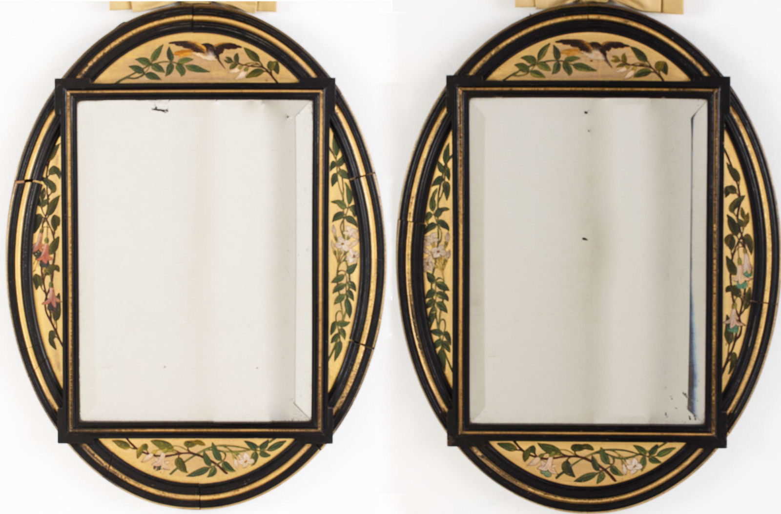 Pair of Aesthetic Movement Oval Mirrors (1 of 13)