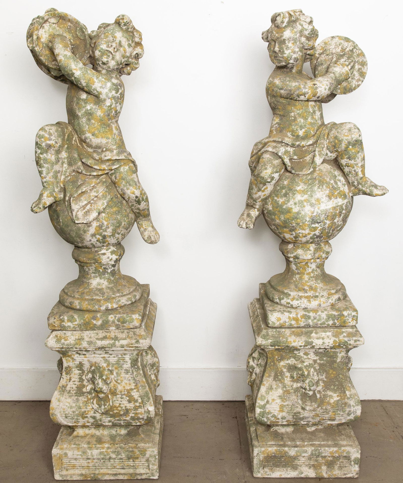 Two Cast Concrete Putti Garden Figures (1 of 11)