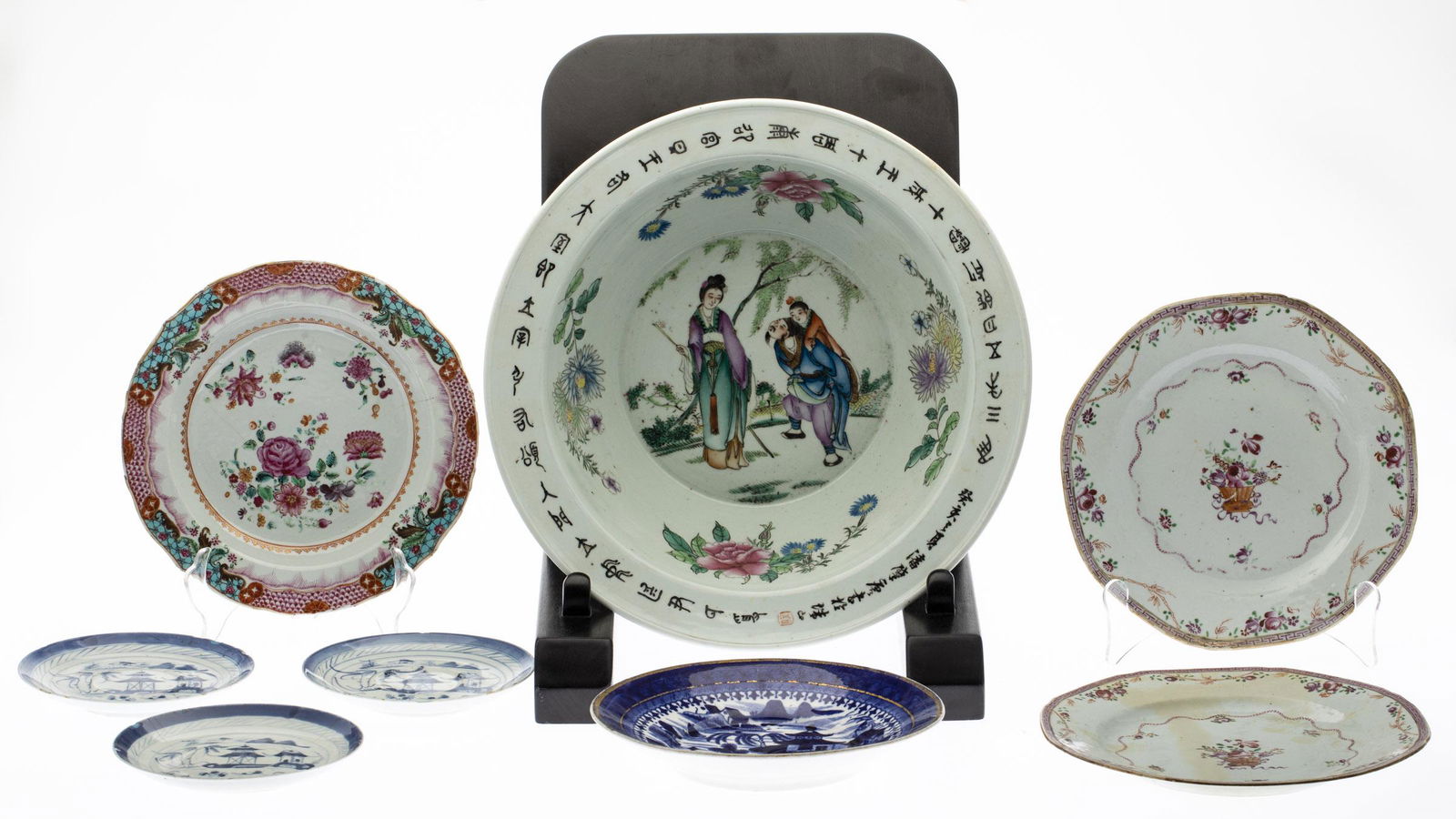 Group of Chinese Export Porcelain, 18th C. and Later (1 of 14)