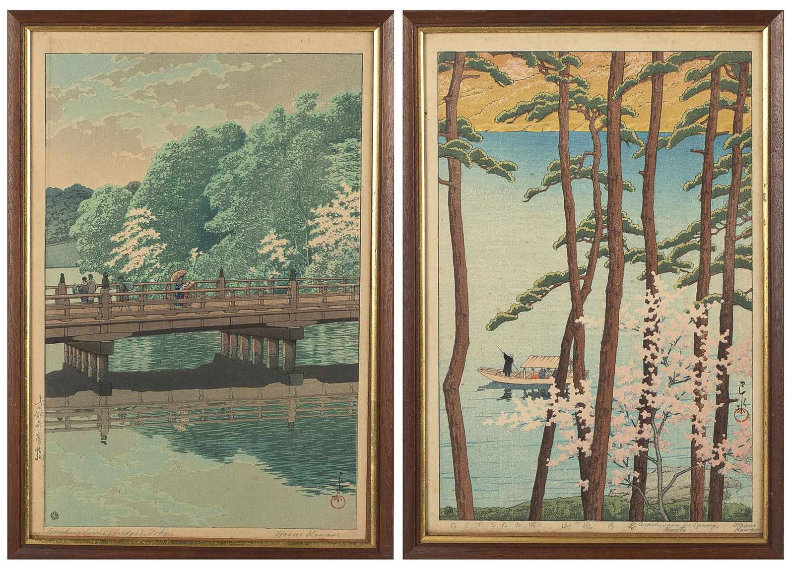 Hasui Kawasi, Two Japanese Woodblock Prints (1 of 20)