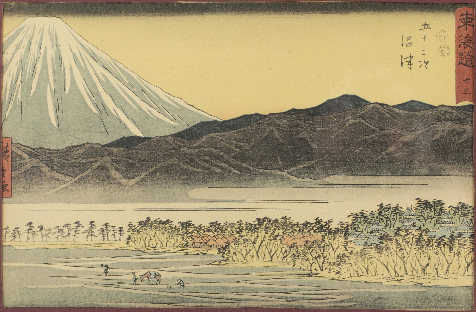 Utagawa Hiroshige, Numazu, Woodblock (1 of 14)
