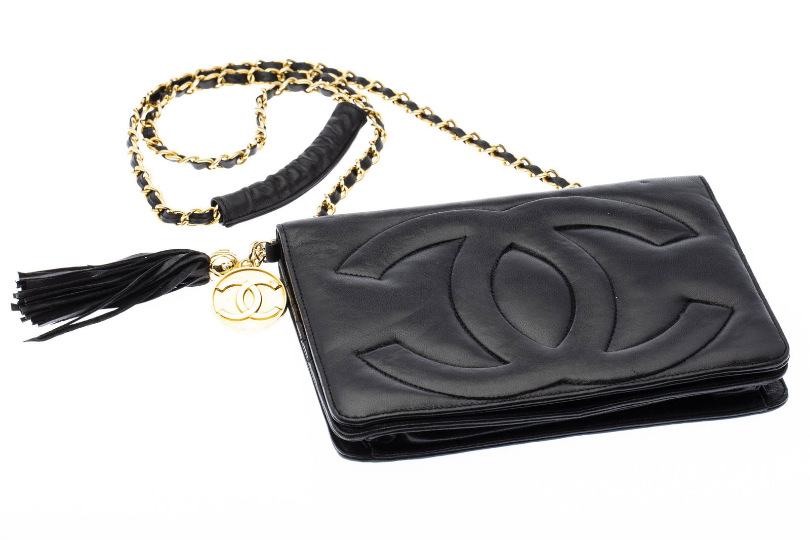 Chanel Black Leather Evening Bag (1 of 14)