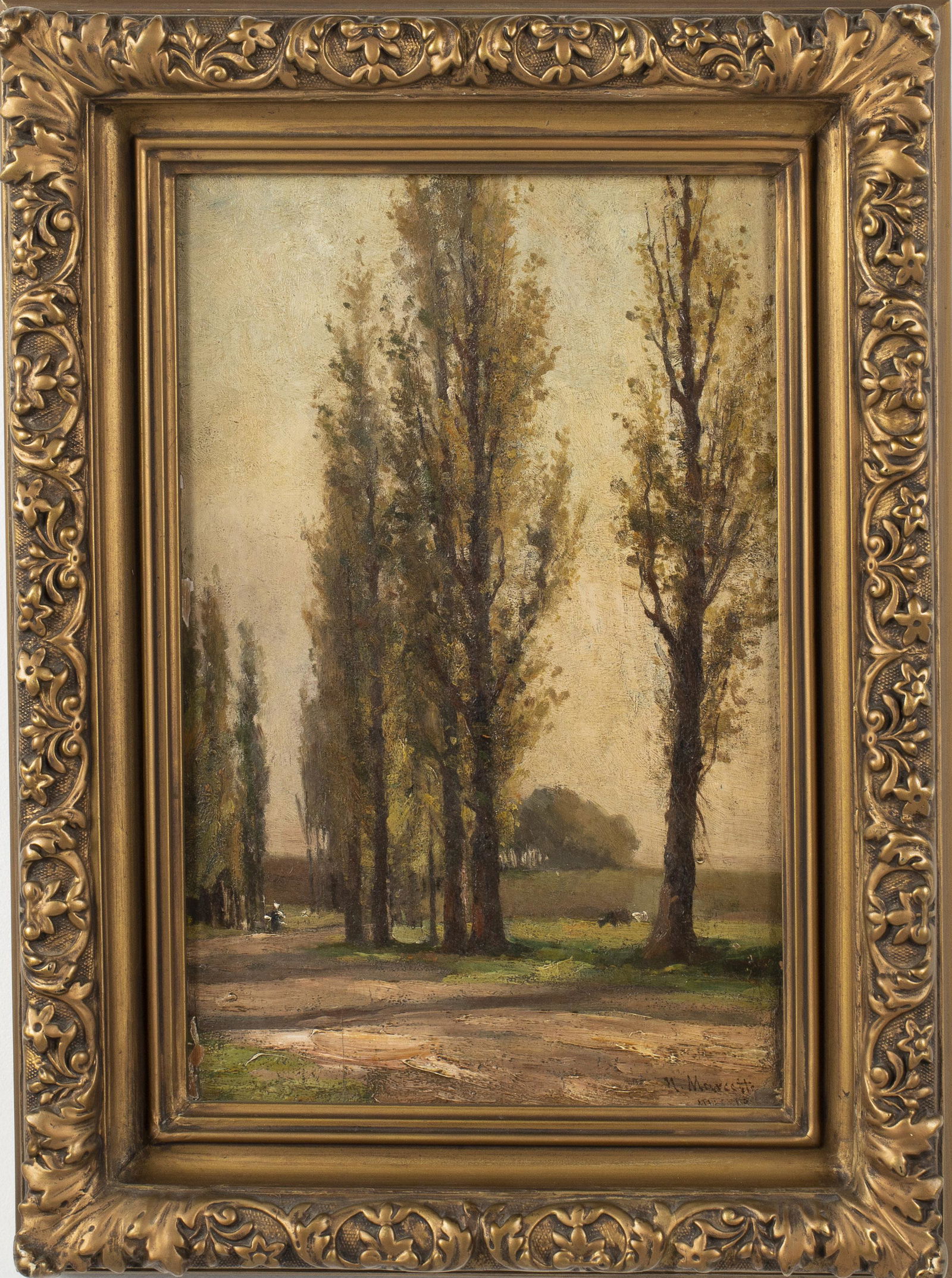 Henri Marcette (Belgium, 1824-1890), Landscape, O/B (1 of 12)