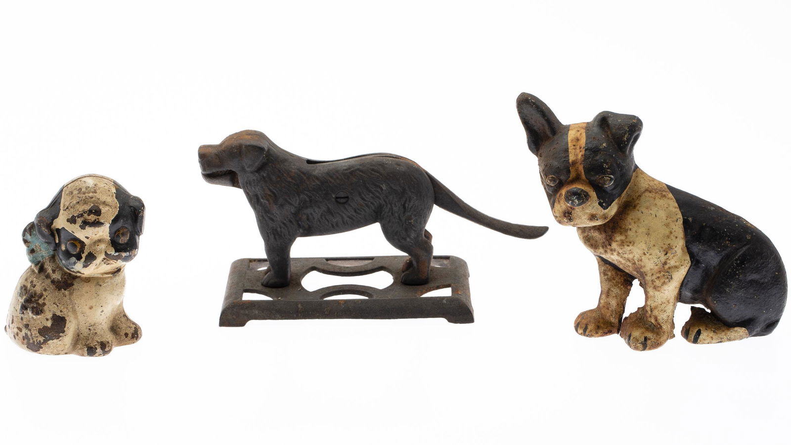 2 Cast Iron Dogs and a Cast Iron Dog Nutcracker (1 of 9)