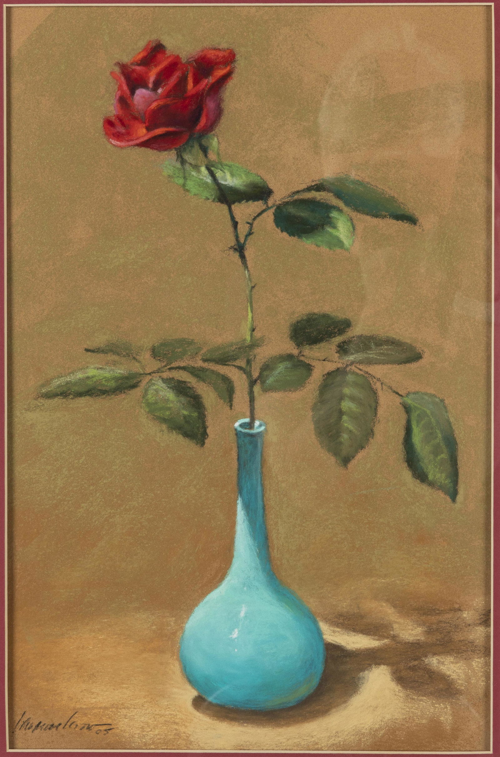 Larry Levow (Savannah, b. 1934 ), Rose, Pastel (1 of 12)