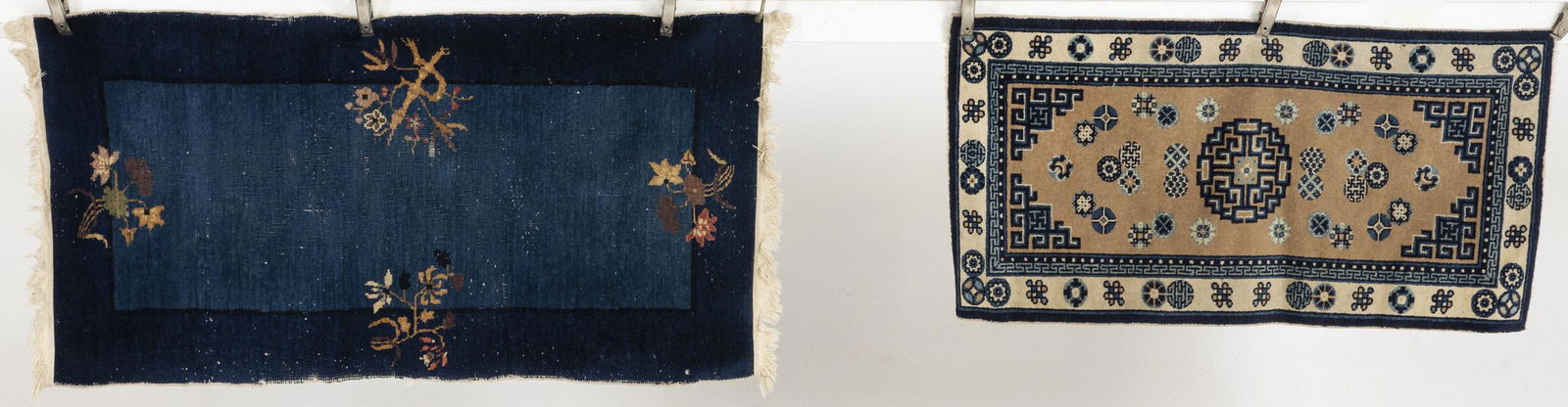 2 Chinese Small Blue and White Rugs (1 of 11)