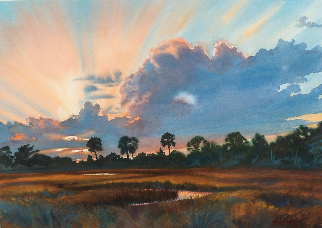 John Hulsey, Time and Tide, Watercolor (1 of 13)