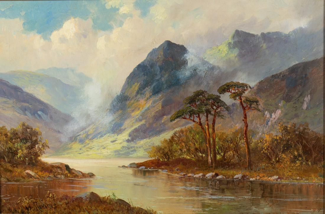 William Richards Jr., Highland Mountain Landscape, O/C (1 of 14)