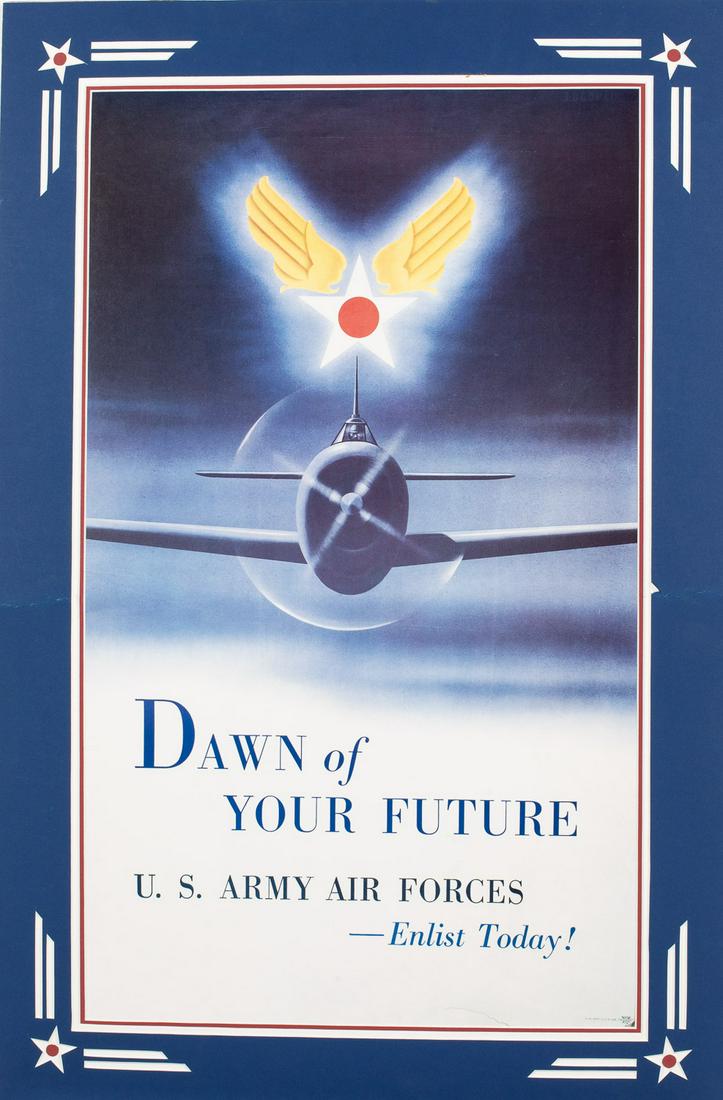 WWII US Army/Air Forces, Dawn of Your Future, Poster (1 of 10)