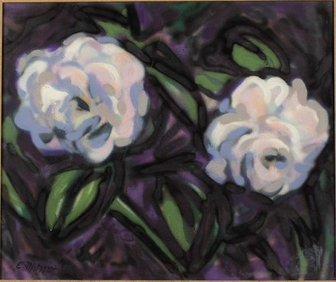 Evelyn Metzger, Floral Abstract, Spray Paint, 1969 (1 of 17)