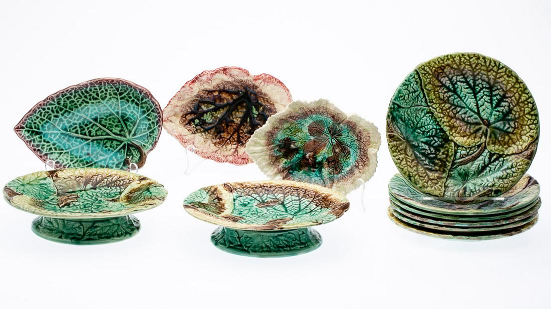 11 Majolica Plates and Serving Dishes (1 of 9)