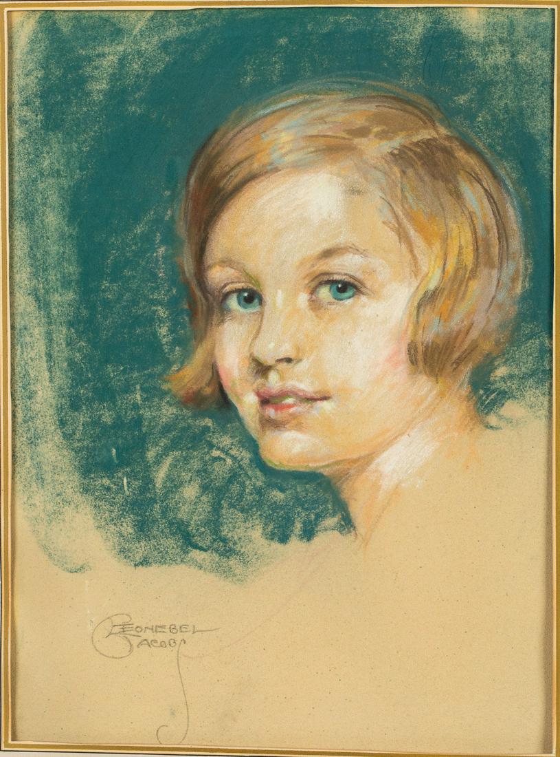 Leonebel Jacobs, Portrait of a Child, Pastel (1 of 11)