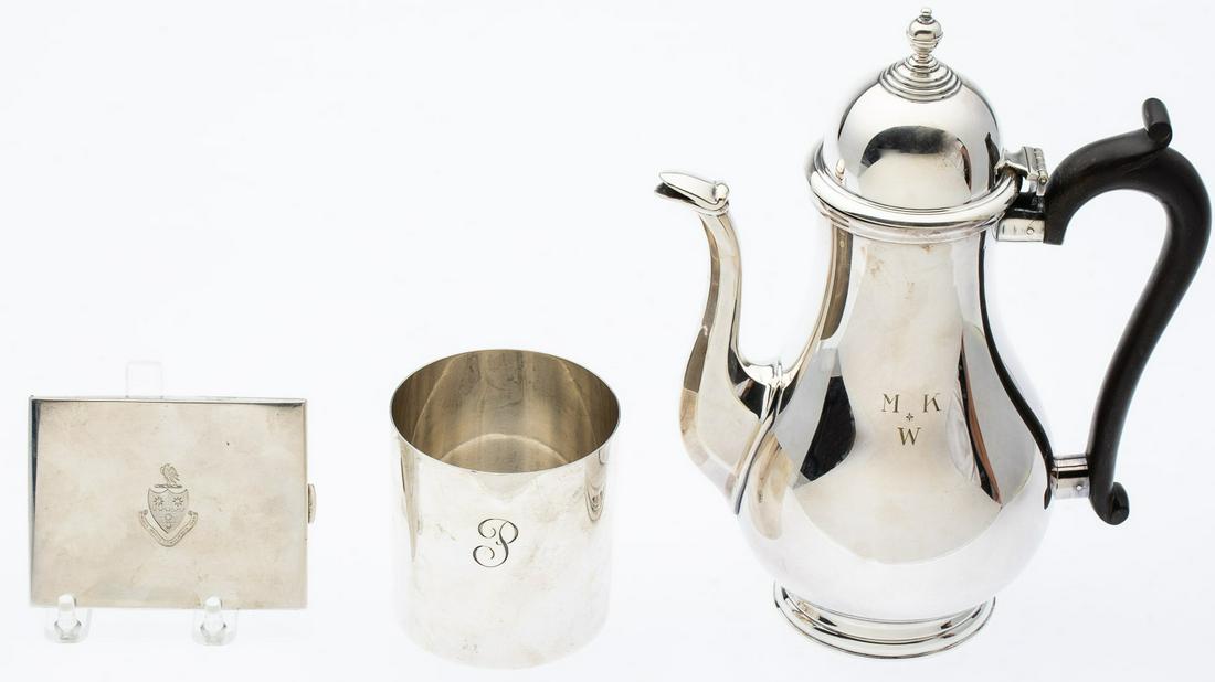 2 Tiffany Sterling Articles & Silverplate Coffee Pot (1 of 8)