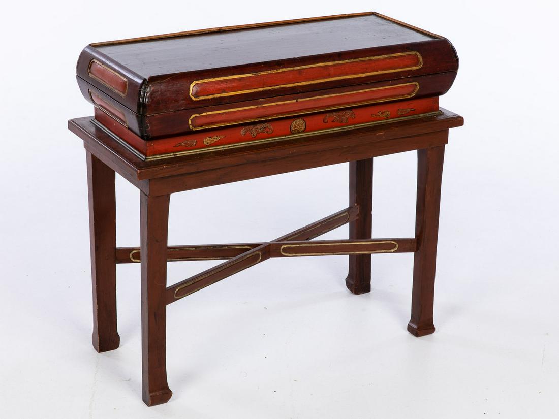 Asian Lacquer Box On Stand (1 of 12)