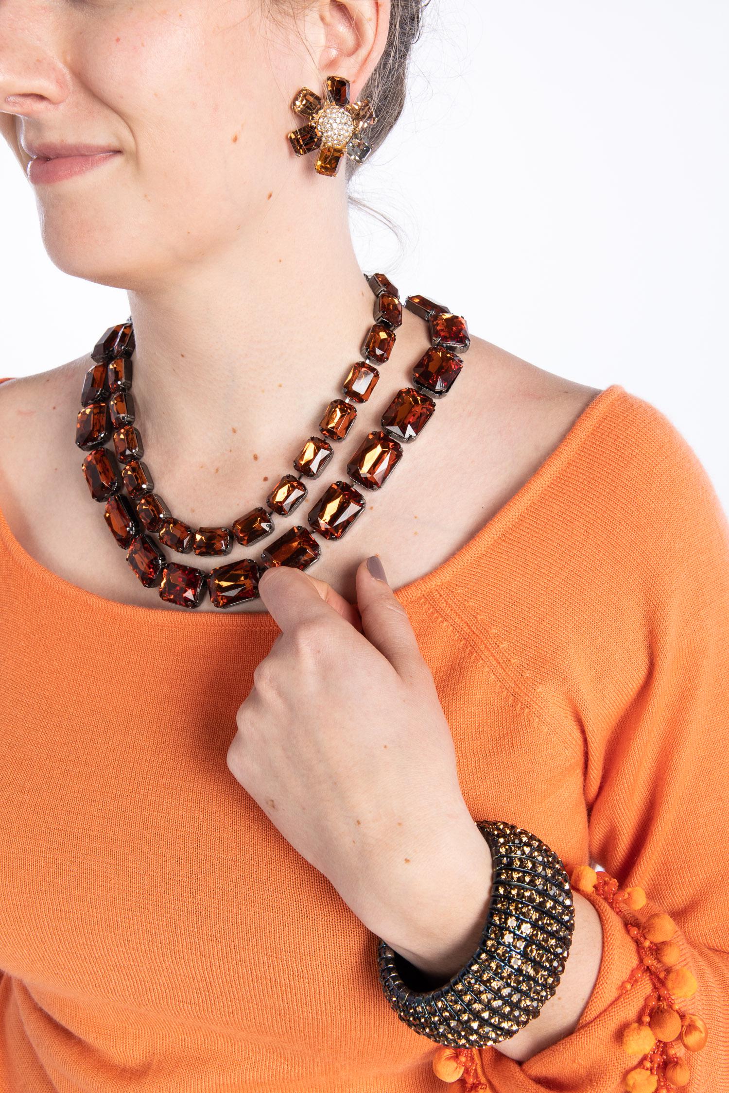 2 Ciner Crystal Necklaces, Ciner Earrings & Bracelet (1 of 6)