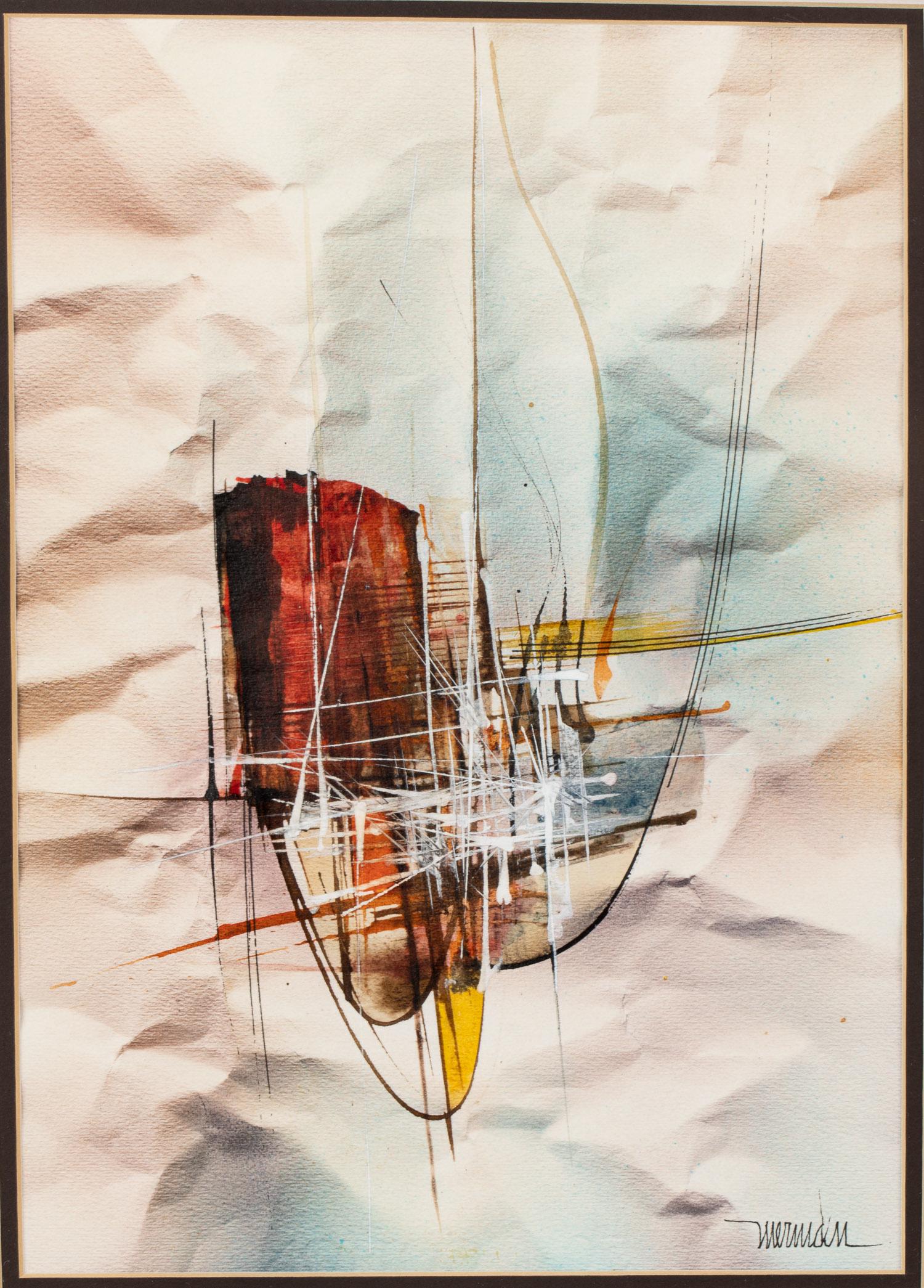 Leonardo Nierman, Fishing Nets, Watercolor (1 of 14)