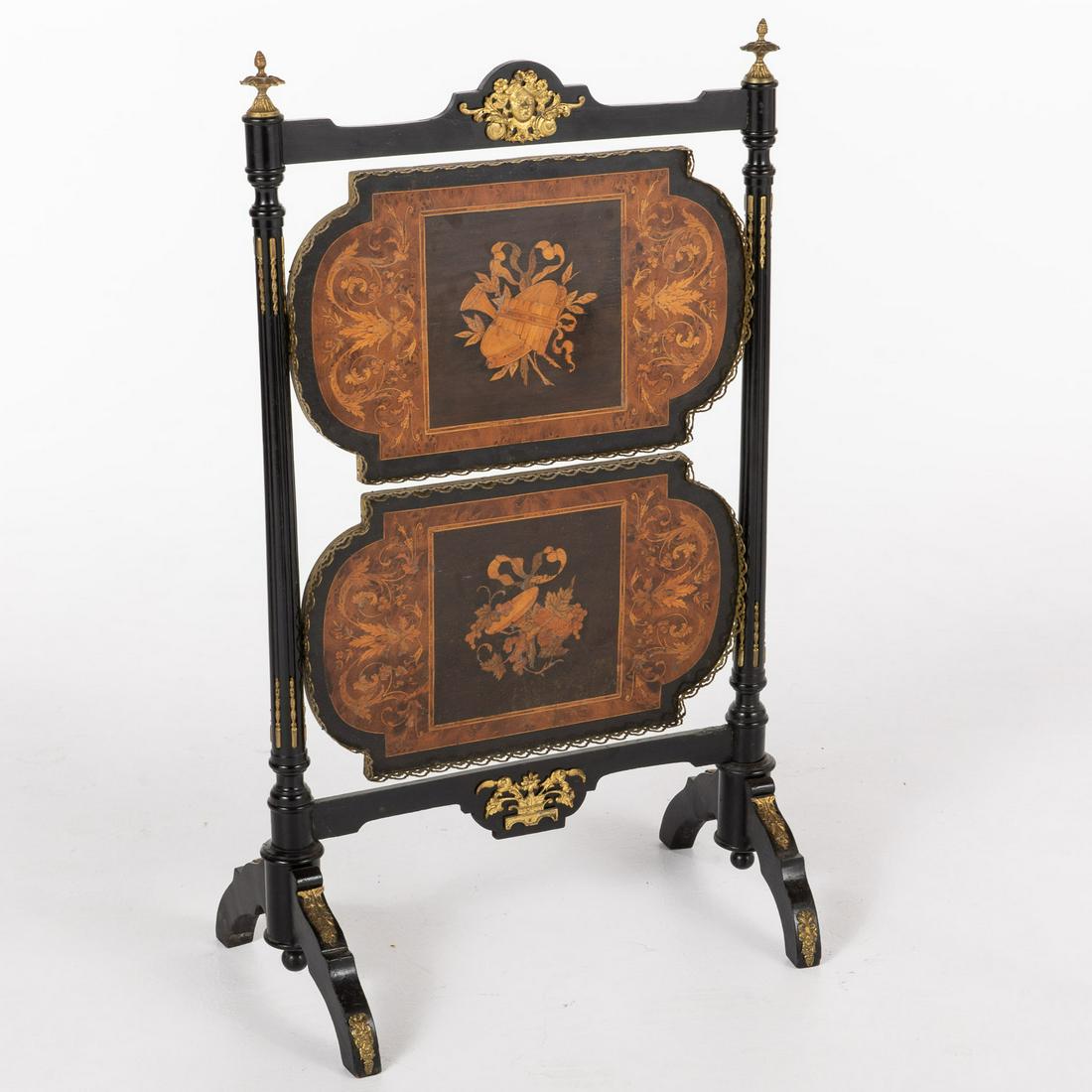 Louis XVI Style Marquetry Firescreen/Side Table (1 of 13)