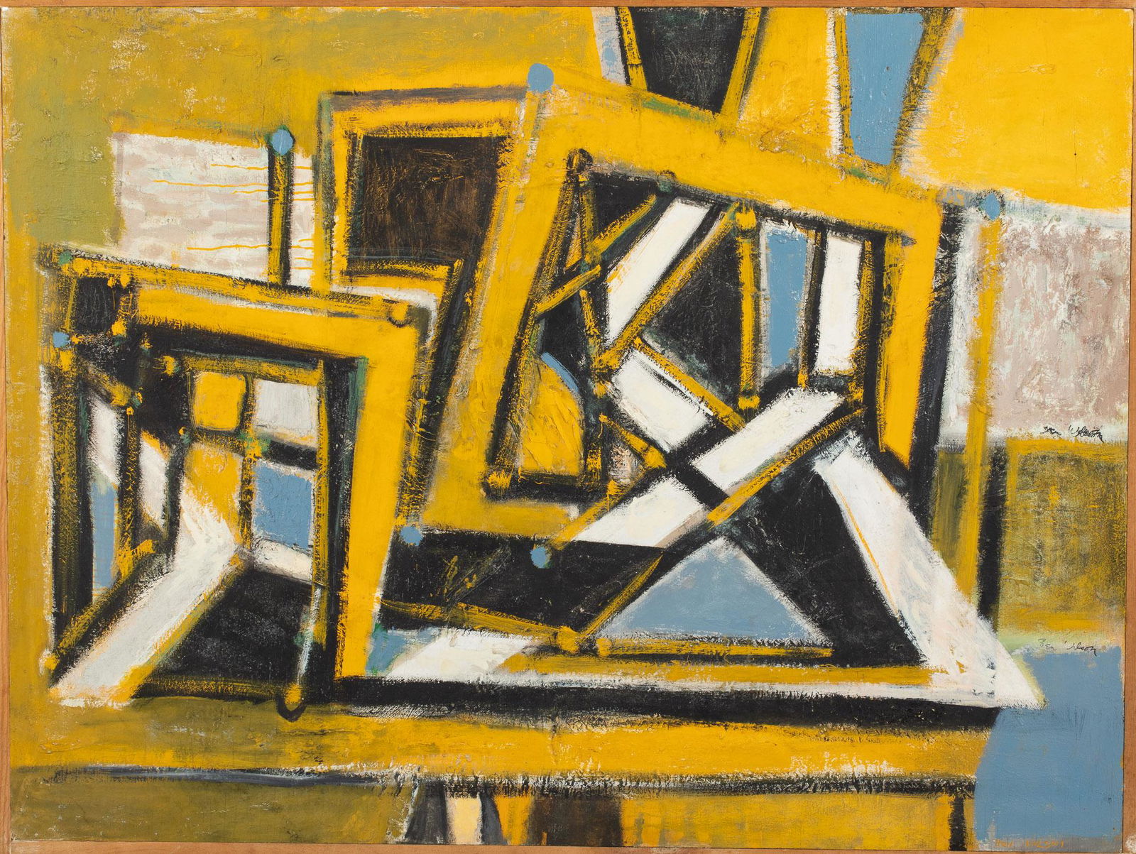 Ben Wilson, Rivals, Oil on Plywood, 1985 (1 of 16)