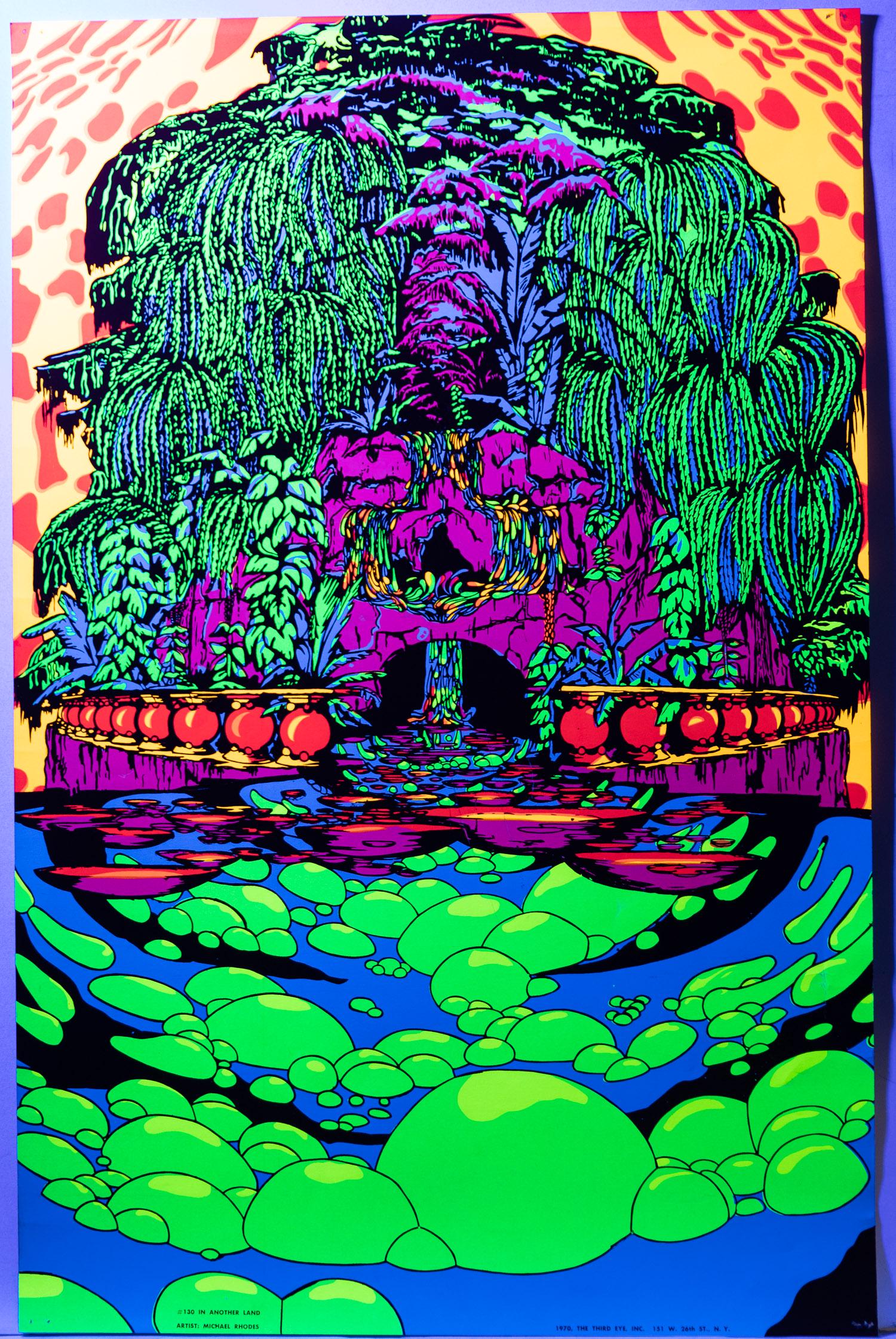 Michael Rhodes, Blacklight Poster, 1970 (1 of 12)