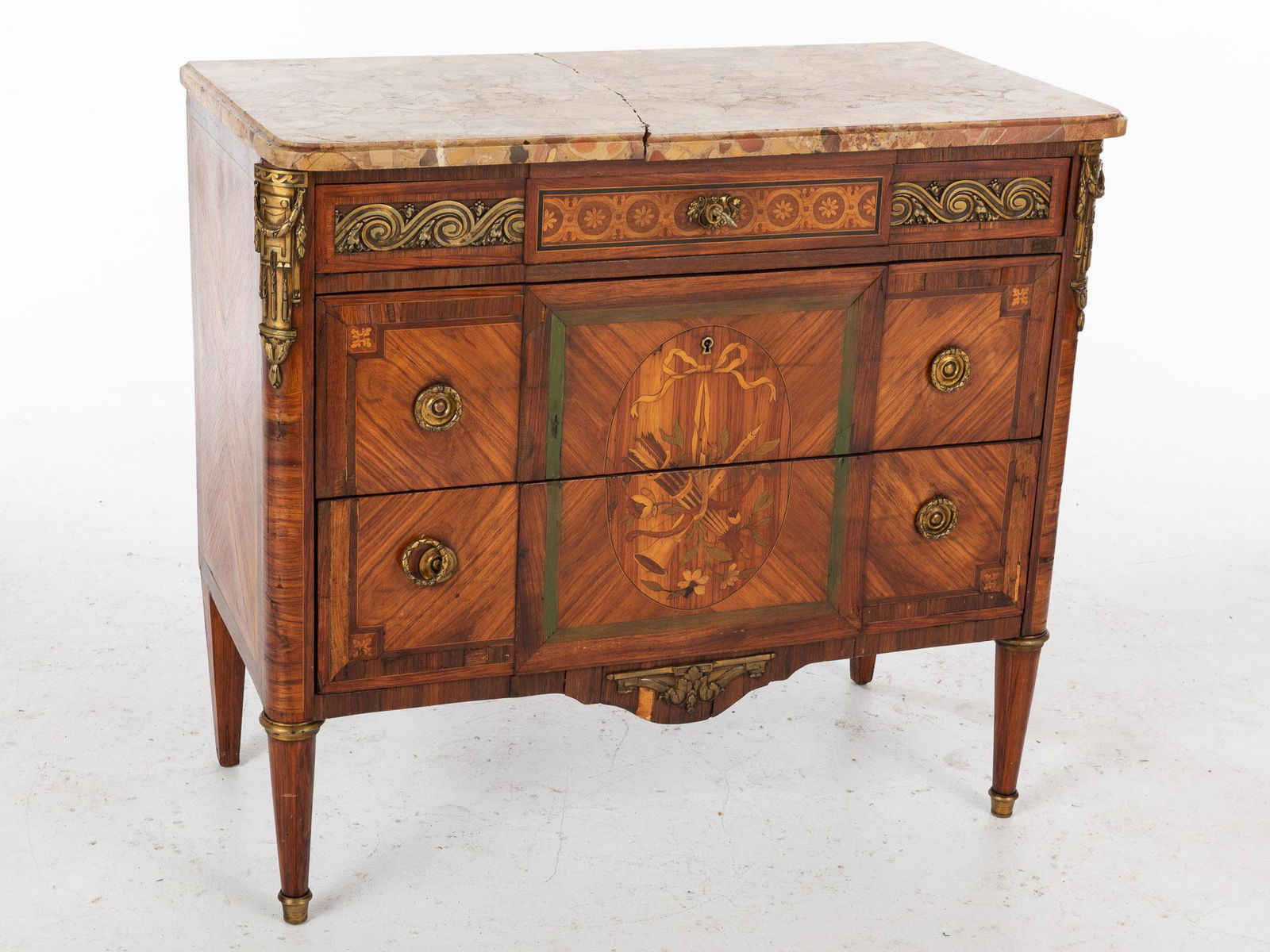 Louis XVI Style Marble Top Commode, 19th Century (1 of 11)